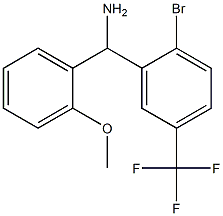 [2-bromo-5-(trifluoromethyl)phenyl](2-methoxyphenyl)methanamine 구조식 이미지