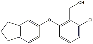 [2-chloro-6-(2,3-dihydro-1H-inden-5-yloxy)phenyl]methanol Structure