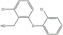 [2-chloro-6-(2-chlorophenoxy)phenyl]methanol Structure