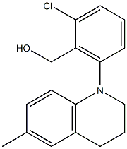 [2-chloro-6-(6-methyl-1,2,3,4-tetrahydroquinolin-1-yl)phenyl]methanol Structure