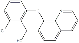 [2-chloro-6-(quinolin-8-yloxy)phenyl]methanol Structure