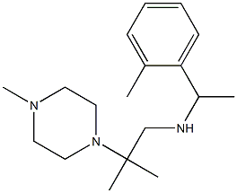 [2-methyl-2-(4-methylpiperazin-1-yl)propyl][1-(2-methylphenyl)ethyl]amine 구조식 이미지