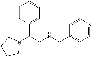 [2-phenyl-2-(pyrrolidin-1-yl)ethyl](pyridin-4-ylmethyl)amine 구조식 이미지