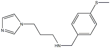 [3-(1H-imidazol-1-yl)propyl]({[4-(methylsulfanyl)phenyl]methyl})amine Structure