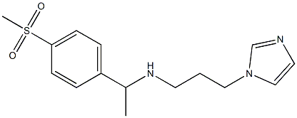 [3-(1H-imidazol-1-yl)propyl][1-(4-methanesulfonylphenyl)ethyl]amine 구조식 이미지