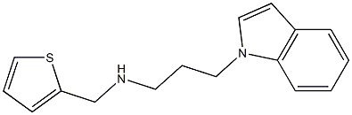 [3-(1H-indol-1-yl)propyl](thiophen-2-ylmethyl)amine 구조식 이미지