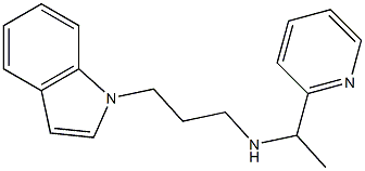[3-(1H-indol-1-yl)propyl][1-(pyridin-2-yl)ethyl]amine Structure
