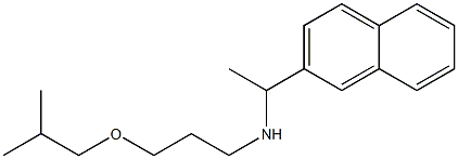 [3-(2-methylpropoxy)propyl][1-(naphthalen-2-yl)ethyl]amine 구조식 이미지