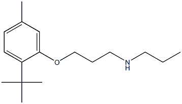 [3-(2-tert-butyl-5-methylphenoxy)propyl](propyl)amine 구조식 이미지