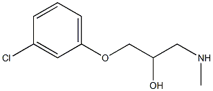 [3-(3-chlorophenoxy)-2-hydroxypropyl](methyl)amine 구조식 이미지