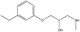 [3-(3-ethylphenoxy)-2-hydroxypropyl](methyl)amine Structure