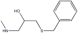 [3-(benzylsulfanyl)-2-hydroxypropyl](methyl)amine Structure