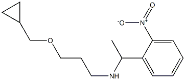 [3-(cyclopropylmethoxy)propyl][1-(2-nitrophenyl)ethyl]amine Structure
