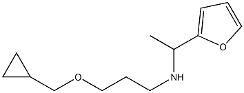 [3-(cyclopropylmethoxy)propyl][1-(furan-2-yl)ethyl]amine Structure