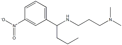 [3-(dimethylamino)propyl][1-(3-nitrophenyl)butyl]amine Structure