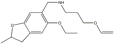 [3-(ethenyloxy)propyl][(5-ethoxy-2-methyl-2,3-dihydro-1-benzofuran-6-yl)methyl]amine Structure