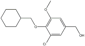 [3-chloro-4-(cyclohexylmethoxy)-5-methoxyphenyl]methanol Structure