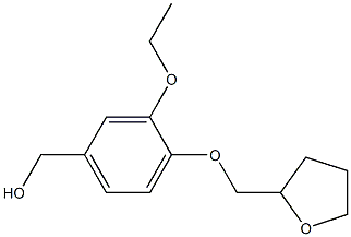 [3-ethoxy-4-(oxolan-2-ylmethoxy)phenyl]methanol Structure