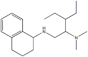 [3-ethyl-1-(1,2,3,4-tetrahydronaphthalen-1-ylamino)pentan-2-yl]dimethylamine 구조식 이미지