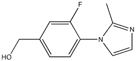 [3-fluoro-4-(2-methyl-1H-imidazol-1-yl)phenyl]methanol 구조식 이미지