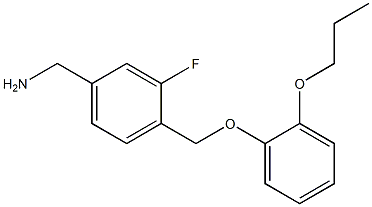 [3-fluoro-4-(2-propoxyphenoxymethyl)phenyl]methanamine 구조식 이미지