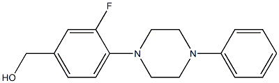 [3-fluoro-4-(4-phenylpiperazin-1-yl)phenyl]methanol Structure