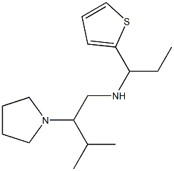 [3-methyl-2-(pyrrolidin-1-yl)butyl][1-(thiophen-2-yl)propyl]amine Structure