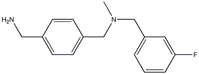 [4-({[(3-fluorophenyl)methyl](methyl)amino}methyl)phenyl]methanamine Structure