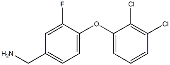 [4-(2,3-dichlorophenoxy)-3-fluorophenyl]methanamine Structure