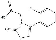 [4-(2-fluorophenyl)-2-oxo-1,3-thiazol-3(2H)-yl]acetic acid 구조식 이미지