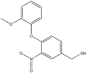 [4-(2-methoxyphenoxy)-3-nitrophenyl]methanol 구조식 이미지