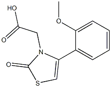 [4-(2-methoxyphenyl)-2-oxo-1,3-thiazol-3(2H)-yl]acetic acid Structure