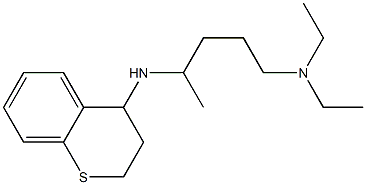 [4-(3,4-dihydro-2H-1-benzothiopyran-4-ylamino)pentyl]diethylamine Structure