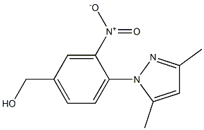 [4-(3,5-dimethyl-1H-pyrazol-1-yl)-3-nitrophenyl]methanol 구조식 이미지