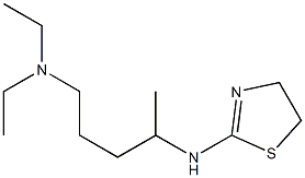 [4-(4,5-dihydro-1,3-thiazol-2-ylamino)pentyl]diethylamine 구조식 이미지