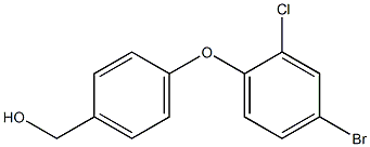 [4-(4-bromo-2-chlorophenoxy)phenyl]methanol 구조식 이미지