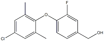 [4-(4-chloro-2,6-dimethylphenoxy)-3-fluorophenyl]methanol 구조식 이미지