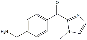 [4-(aminomethyl)phenyl](1-methyl-1H-imidazol-2-yl)methanone 구조식 이미지