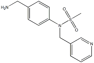 [4-(aminomethyl)phenyl]-N-(pyridin-3-ylmethyl)methanesulfonamide Structure