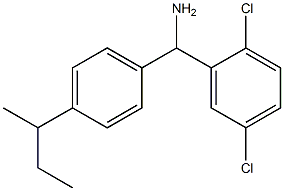 [4-(butan-2-yl)phenyl](2,5-dichlorophenyl)methanamine Structure