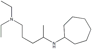 [4-(cycloheptylamino)pentyl]diethylamine Structure