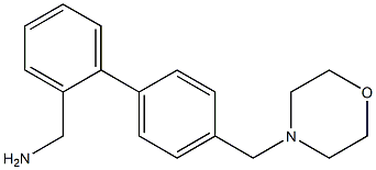[4'-(morpholin-4-ylmethyl)-1,1'-biphenyl-2-yl]methylamine 구조식 이미지