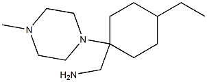 [4-ethyl-1-(4-methylpiperazin-1-yl)cyclohexyl]methylamine 구조식 이미지