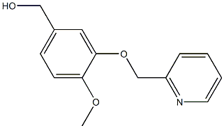 [4-methoxy-3-(pyridin-2-ylmethoxy)phenyl]methanol Structure