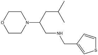 [4-methyl-2-(morpholin-4-yl)pentyl](thiophen-3-ylmethyl)amine Structure