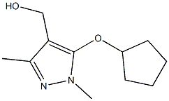 [5-(cyclopentyloxy)-1,3-dimethyl-1H-pyrazol-4-yl]methanol 구조식 이미지