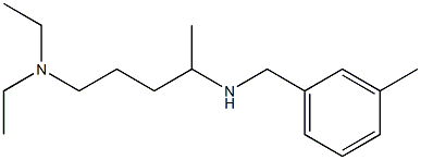 [5-(diethylamino)pentan-2-yl][(3-methylphenyl)methyl]amine 구조식 이미지