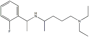 [5-(diethylamino)pentan-2-yl][1-(2-fluorophenyl)ethyl]amine 구조식 이미지