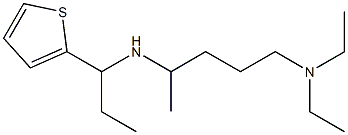 [5-(diethylamino)pentan-2-yl][1-(thiophen-2-yl)propyl]amine Structure