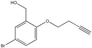 [5-bromo-2-(but-3-yn-1-yloxy)phenyl]methanol Structure